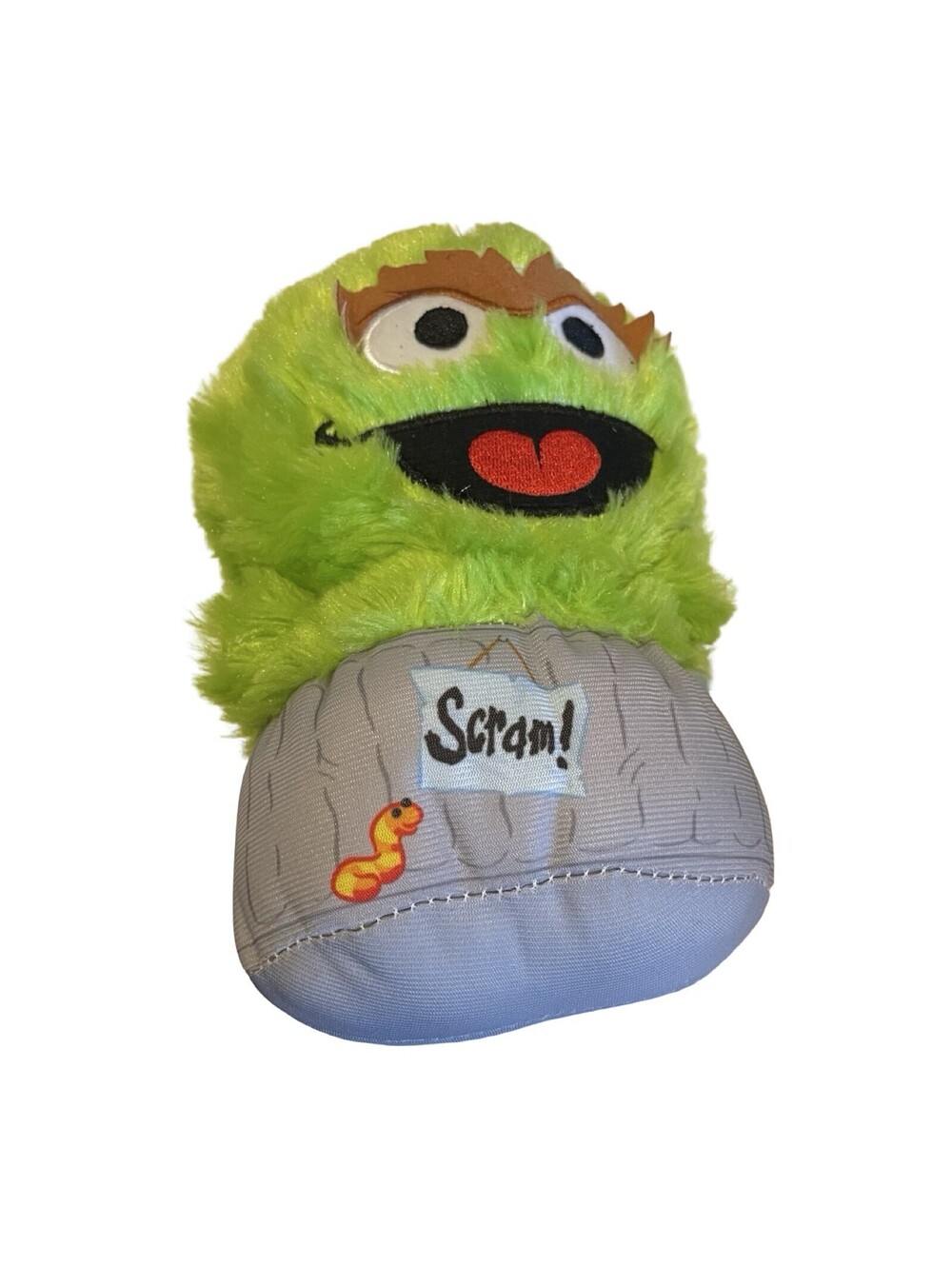 2021 Toy Factory Sesame Street 7" OSCAR The GROUCH Plush  ‘Scram’  Oscar In Can